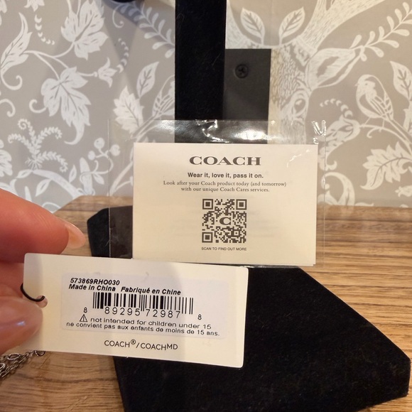 Coach Mini Charm Bracelet Silver Tone w/ 4 Charms NWT Adjustable up to 8” - Picture 13 of 17